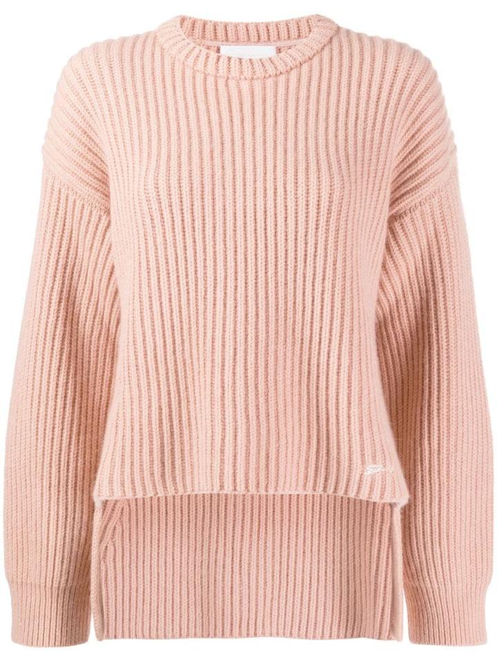 Genny Ribbed Design Jumper - Neutrals