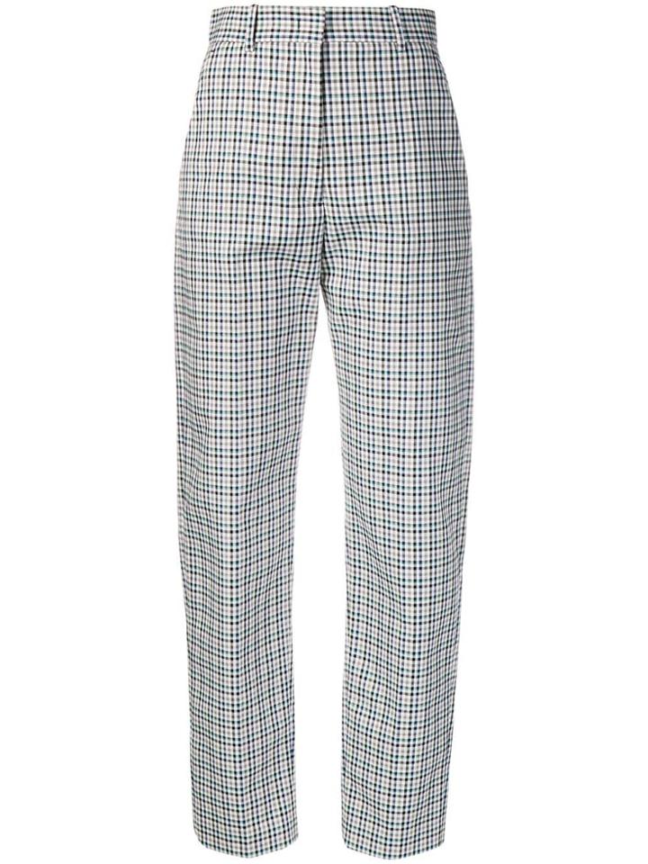 Joseph Bowling Check Trousers - White
