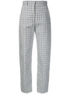 Joseph Bowling Check Trousers - White
