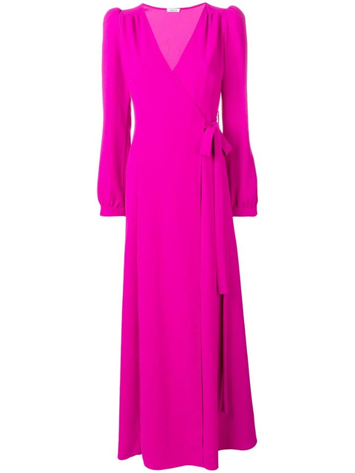 P.a.r.o.s.h. Maxi Wrap Dress - Pink