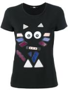 Karl Lagerfeld D1 T-shirt, Women's, Size: Small, Black, Polyamide/spandex/elastane/viscose