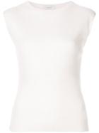 Tomorrowland Ribbed Knit Tank Top - White