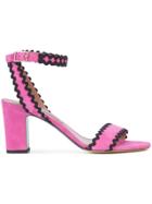 Tabitha Simmons Ankle Length Sandals - Pink & Purple