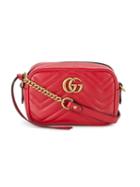 Gucci - Mini Gg Marmont Matelassé Bag - Women - Leather/metal - One Size, Red, Leather/metal