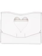 Proenza Schouler Heart Cut-out Clutch Bag, Women's, White, Leather