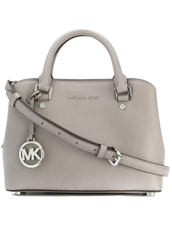 Michael Michael Kors Savannah Small Satchel - Grey