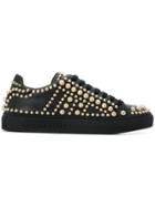 Philipp Plein Studded Low Top Sneakers - Black
