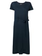 Roberto Collina Belted T-shirt Dress - Blue