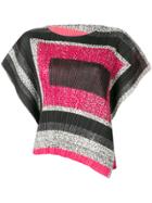 Pleats Please By Issey Miyake Square Printed Loose Blouse -