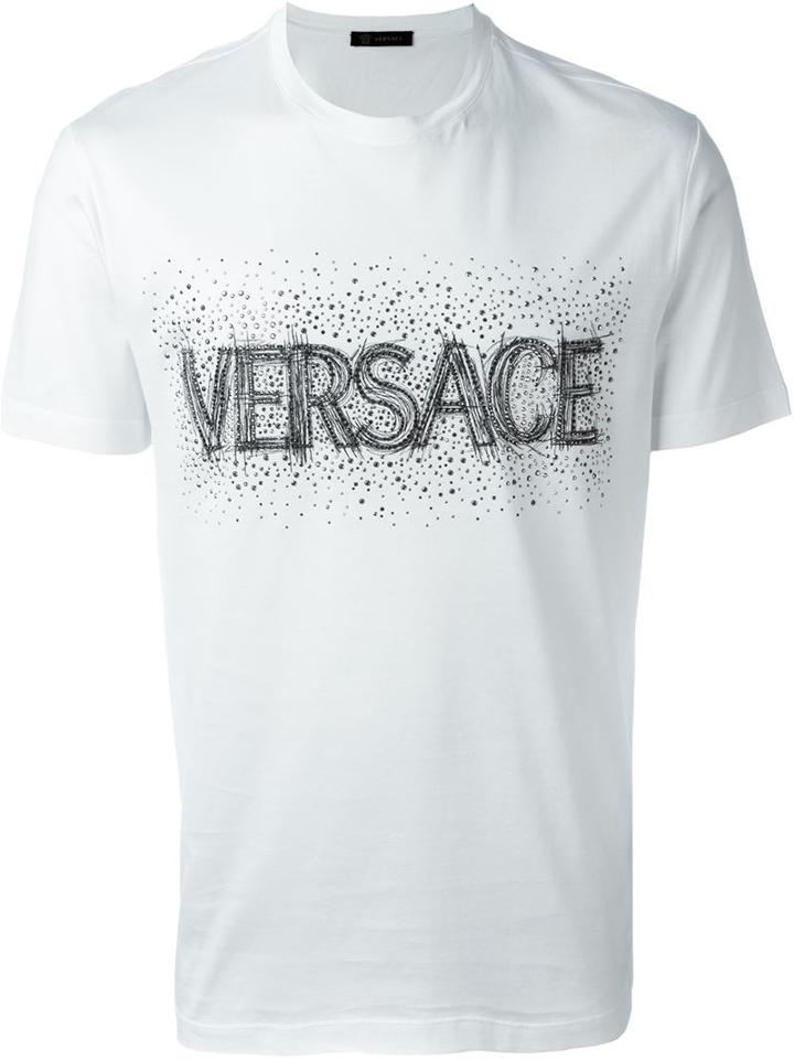 Versace Embellished Logo T-shirt
