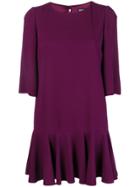 Dolce & Gabbana Drop-waist Pleated Shift Dress - Pink & Purple