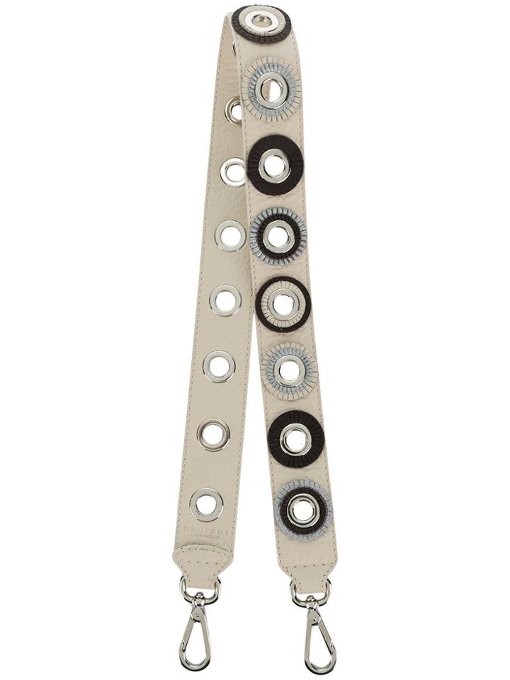 Orciani Eyelet Bag Strap - Nude & Neutrals