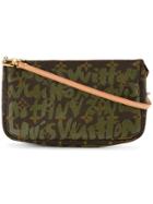 Louis Vuitton Vintage Graffiti Monogram Coated Canvas Pouch - Brown