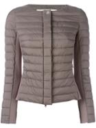 Herno - Collarless Padded Jacket - Women - Polyamide/polyester/polyurethane - 42, Brown, Polyamide/polyester/polyurethane