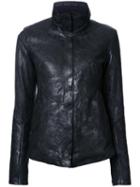 Isaac Sellam Experience Imprudente Crasser' Biker Jacket, Women's, Size: 36, Black, Cotton/lamb Skin/polyurethane