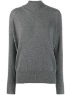 Jil Sander Cashmere Turtleneck Sweater - Grey
