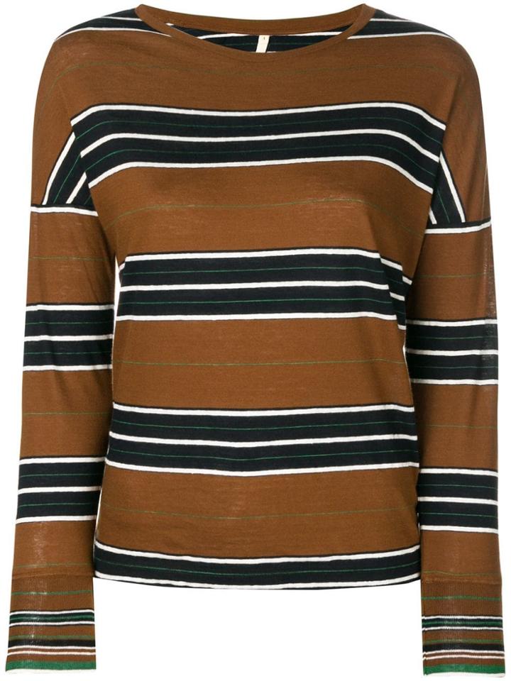 Bellerose Striped Sweater - Brown