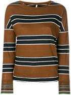 Bellerose Striped Sweater - Brown