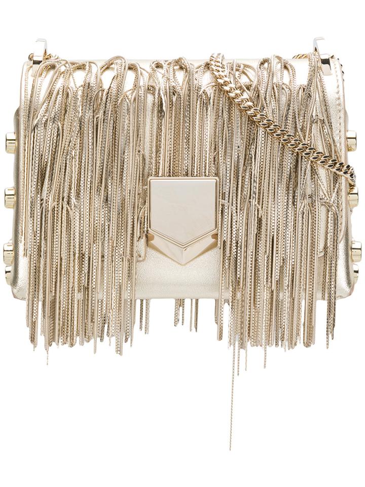 Jimmy Choo Lockett Fringe Mini Bag - Metallic