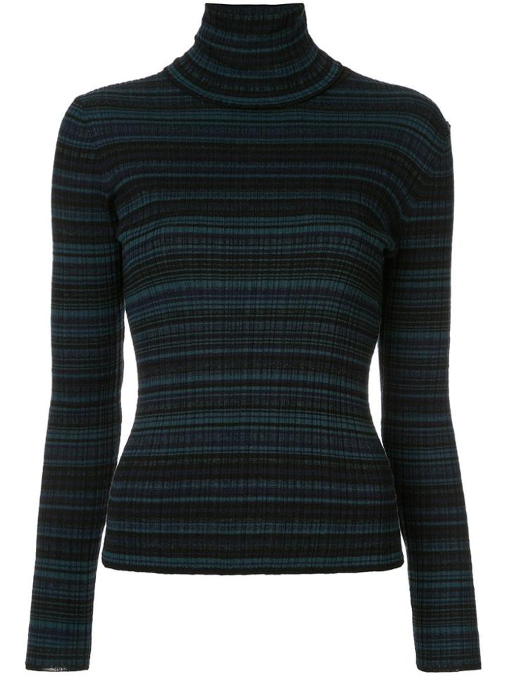 Nina Ricci Slim Ribbed Turtleneck Jumper - Black
