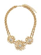 Susan Caplan Vintage 1990s Kenneth Jay Lane Starburst Necklace - Gold