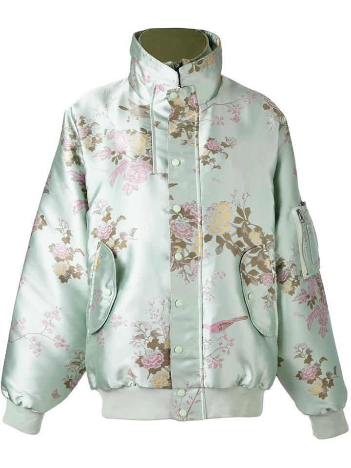 Fenty X Puma - Oversized Reversible Bomber Jacket - Women - Cotton/nylon/polyester/spandex/elastane - Xs, Green, Cotton/nylon/polyester/spandex/elastane