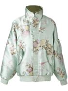 Fenty X Puma - Oversized Reversible Bomber Jacket - Women - Cotton/nylon/polyester/spandex/elastane - Xs, Green, Cotton/nylon/polyester/spandex/elastane