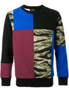 Diesel Patchwork Sweatshirt, Men's, Size: Medium, Cotton/polyester