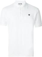 Comme Des Garçons Play Mini Heart Polo Shirt, Men's, Size: Small, White, Cotton