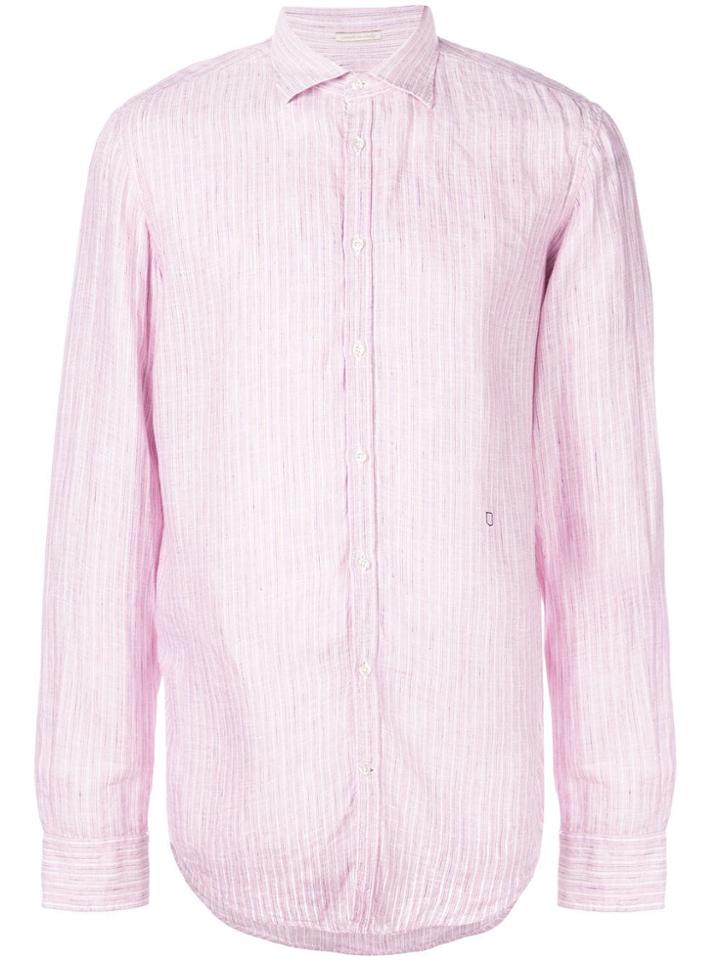 Massimo Alba Stripe Long-sleeve Shirt - Pink