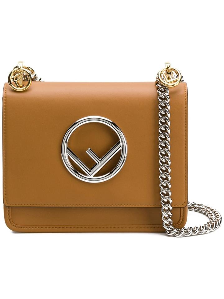 Fendi Kan I F Crossbody Bag - Brown