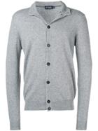 Hackett High Neck Cardigan - Grey