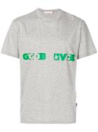 Golden Goose Deluxe Brand Graphic Print T-shirt - Grey