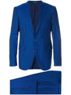 Dinner Striped Design Deinner Suit - Blue
