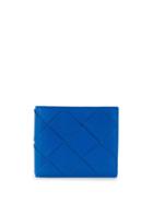 Bottega Veneta Macro-intrecciato Wallet - Blue