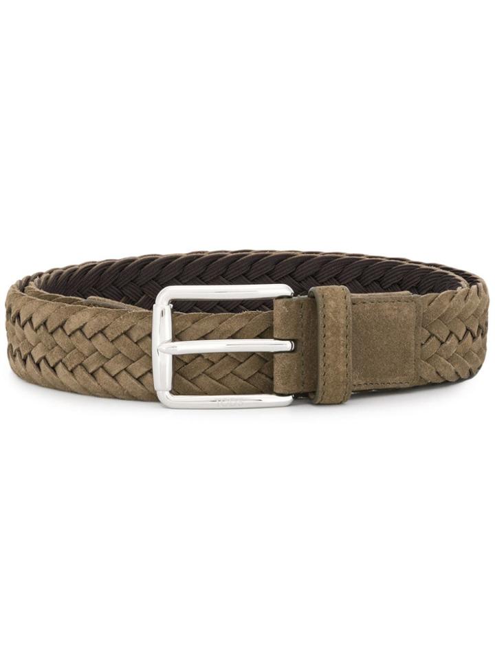 Tod's Adjustable Woven Belt - Green
