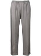 Gold Hawk Straight-leg Trousers - Grey