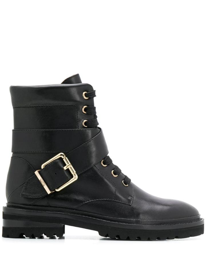 Steffen Schraut Buckled Biker Boots - Black