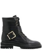 Steffen Schraut Buckled Biker Boots - Black