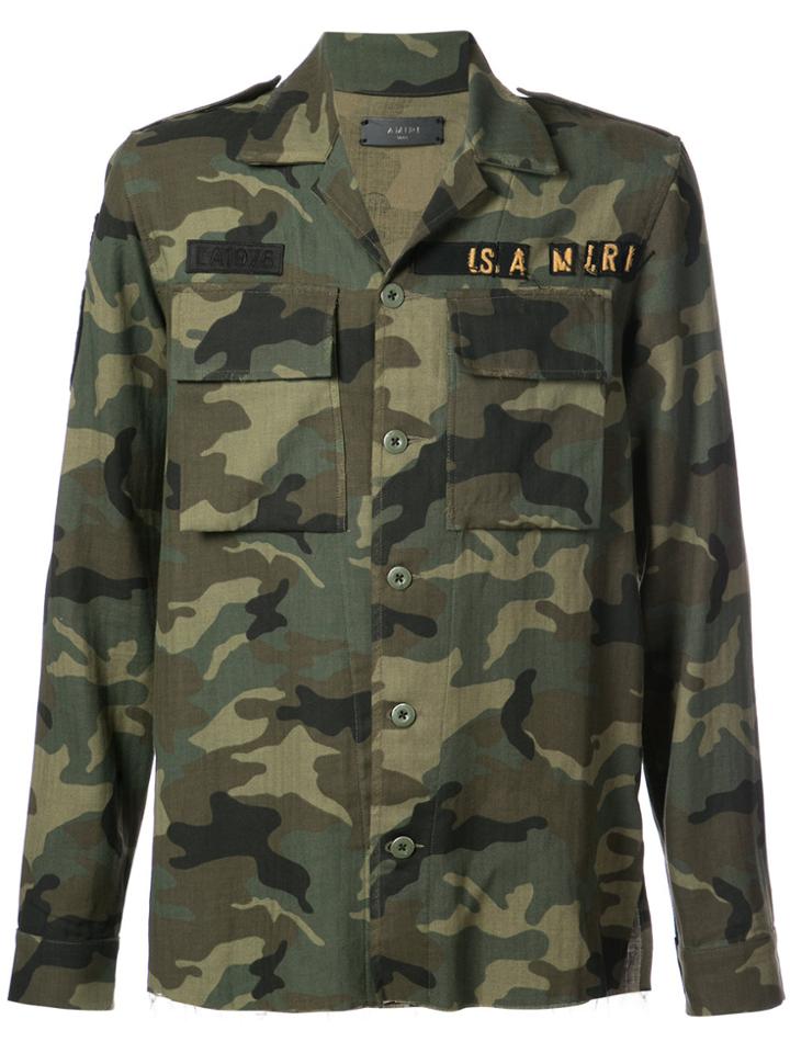 Amiri Camouflage Army Shirt - Green