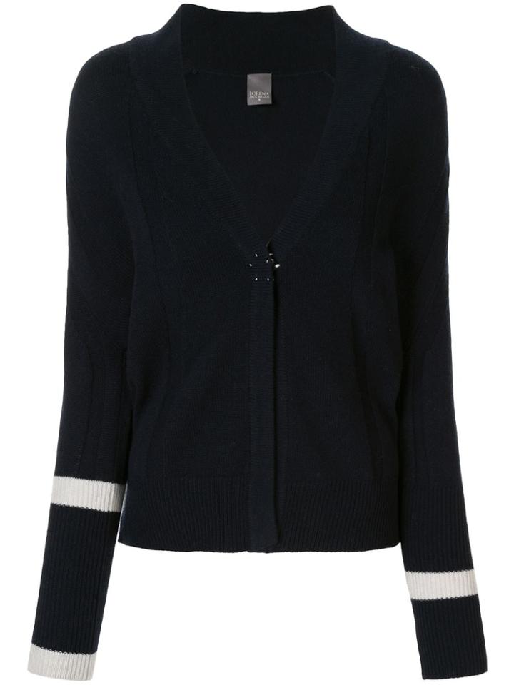Lorena Antoniazzi Ls Oversize Cdg V Neck Drop Shoulder Rib Star Snap