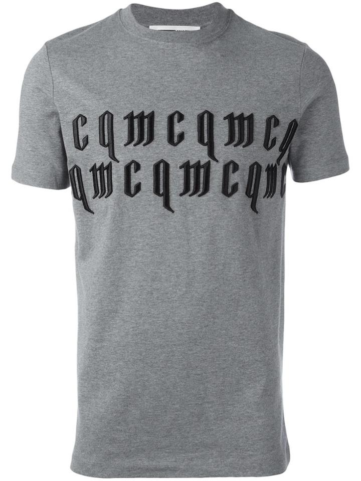 Mcq Alexander Mcqueen Embroidered Logo T-shirt - Grey