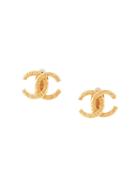 Chanel Pre-owned Cc Logo Earrings - Gold