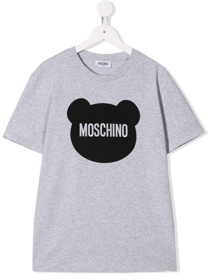 Moschino Kids Toy Silhouette Logo T-shirt - Grey
