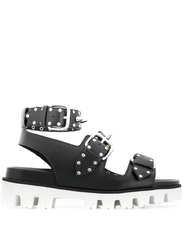 Red Valentino Red(v) Studded Sandals - Black