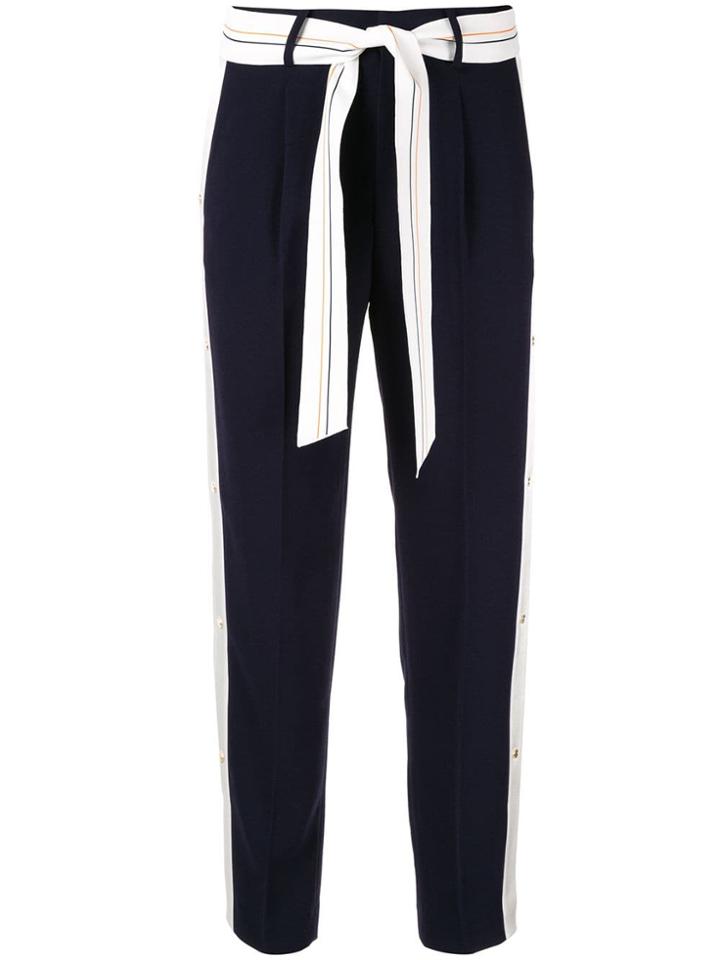 Comme Moi Side Stripe Trousers - Blue