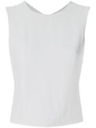 Giorgio Armani Vintage Cut Out Blouse - Grey