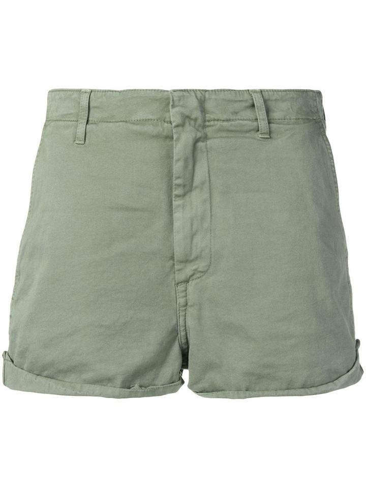Dondup Embroidered Logo Short Shorts - Green