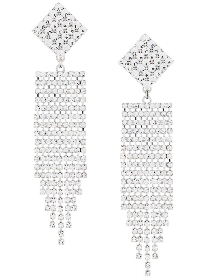 Alessandra Rich Faba Statement Earrings - Metallic