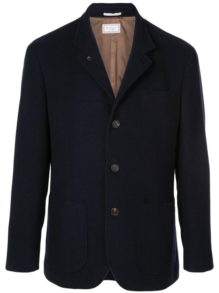 Brunello Cucinelli Cashmere Rain Jacket - Blue